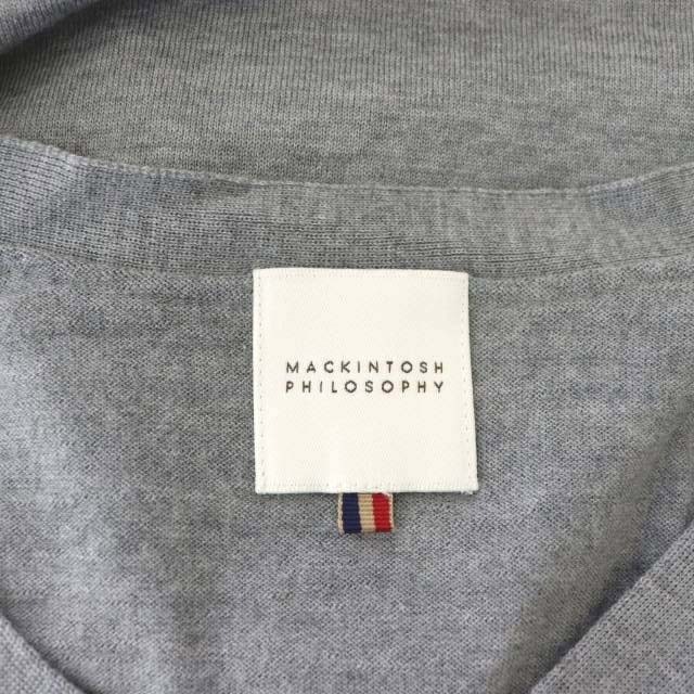 MACKINTOSH PHILOSOPHY(マッキントッシュフィロソフィー)のマッキントッシュフィロソフィー カーディガン ニット 40 グレー ■AD メンズのトップス(カーディガン)の商品写真