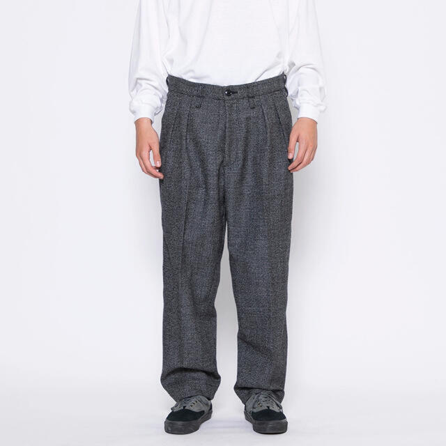 WTAPS TUCK /TROUSERS/ WOOL.TWEED.TEXTILE