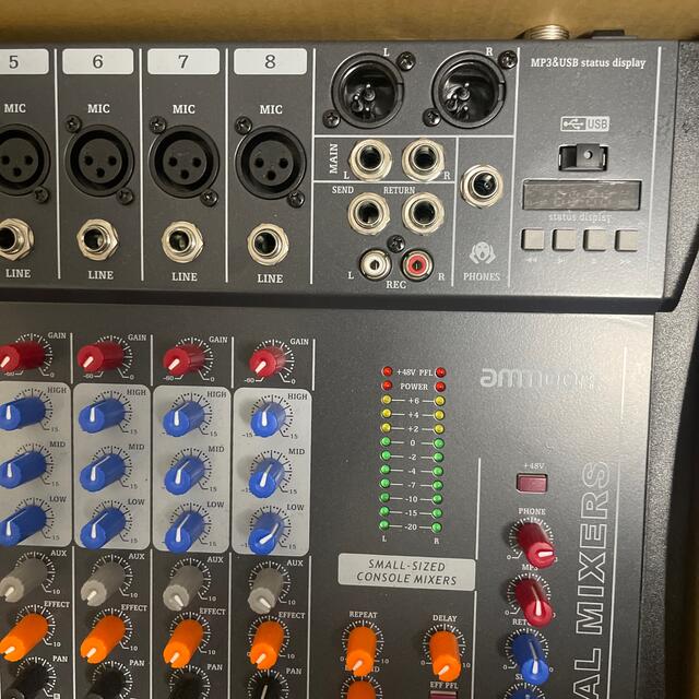 amoon 8ch ミキサー 楽器のレコーディング/PA機器(ミキサー)の商品写真