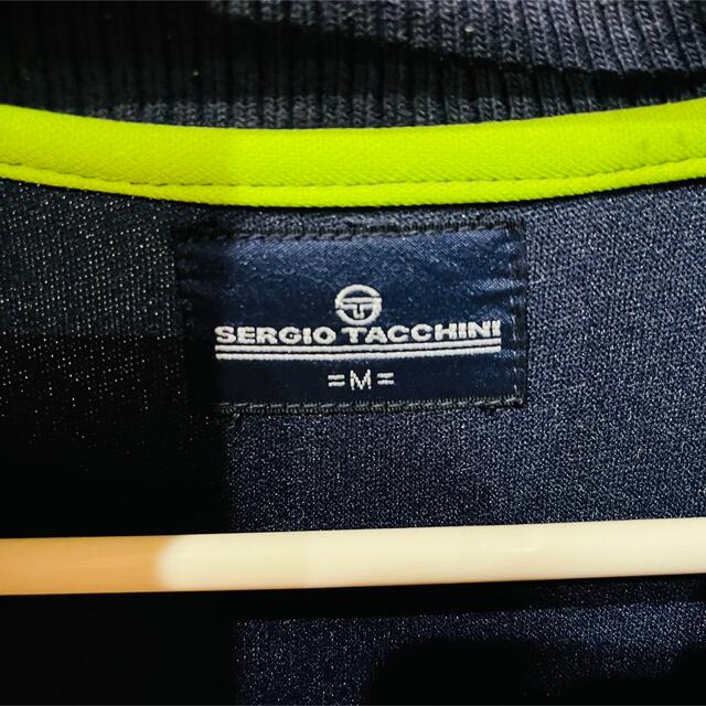 Sergio Tacchini(セルジオタッキーニ)の【超希少】sergio tacchini 総柄 トラックジャケット 紺色 刺繍 メンズのジャケット/アウター(ブルゾン)の商品写真