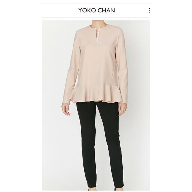 BARNEYS NEW YORK(バーニーズニューヨーク)の新品 2022ss yokochan パール トップス ヨーコチャン nude レディースのトップス(カットソー(長袖/七分))の商品写真