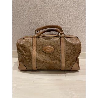 セリーヌ(celine)のCELINE セリーヌ Cマカダム柄 馬車柄 ベージュ キャメル(ボストンバッグ)