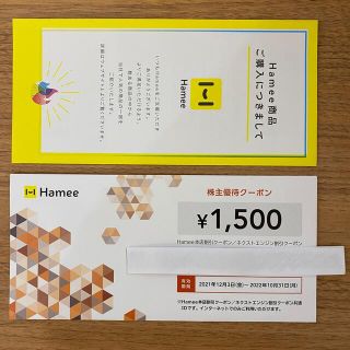 Hamee 株主優待クーポン (ショッピング)