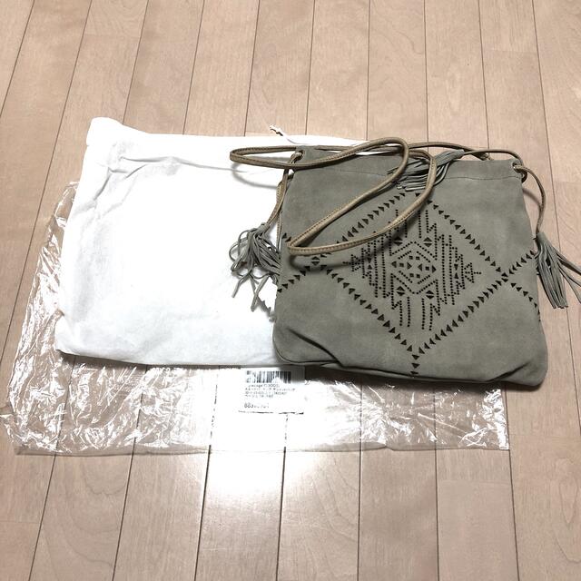 nombre impair - ラピエサージュ スエードパンチング ポシェットバッグ ...