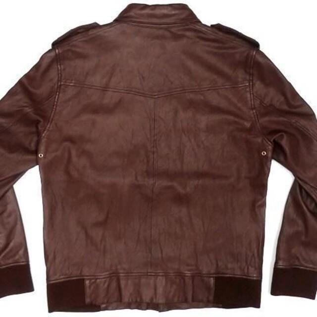 レザー ライダース ジャケット メンズ S 茶 シングル 革ジャン 本革 本皮 売り大阪 レザー ライダース 本皮 本革 革ジャン シングル 茶 S メンズ ジャケット レザージャケット