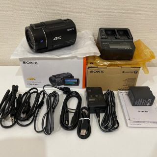 ソニー(SONY)のSONY ビデオカメラレコーダー FDR-AX40(B) 予備バッテリー　充電器(ビデオカメラ)