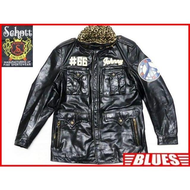 ライダース ジャケット メンズ M 黒 シングル 革ジャン 本革