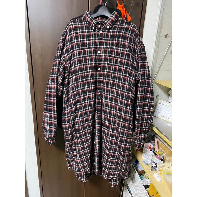 UNDERCOVER - UNDERCOVER ウール縮絨チェックロングシャツの通販 by