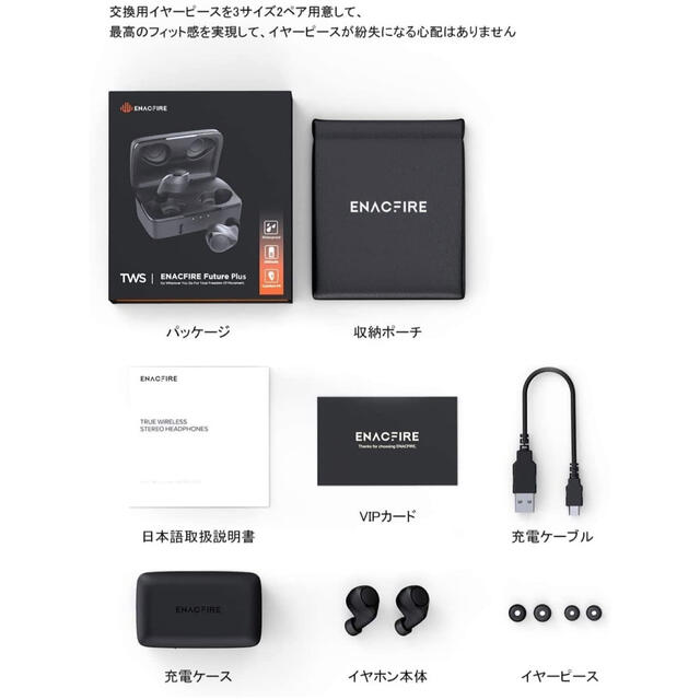 A通勤通学に大人気　Bluetooth ワイヤレスイヤホン 防水 軽量 HiFI 8