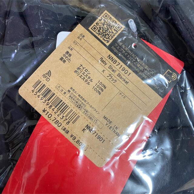 新品タグ付】 ノースフェイスシェルブランケット ブラック NNB71901
