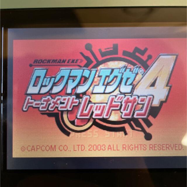 CAPCOM(カプコン)のロックマンエグゼ4 トーナメント レッドサン エンタメ/ホビーのゲームソフト/ゲーム機本体(携帯用ゲームソフト)の商品写真