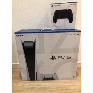 プレイステーション(PlayStation)の新品未使用 PS5本体 コントローラー２個　プレイステーション5(家庭用ゲーム機本体)