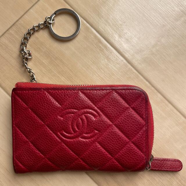 CHANEL(シャネル)のシャネル　L字ファスナー　キーケース　ダイヤCC フューシャピンク　 レディースのファッション小物(キーケース)の商品写真