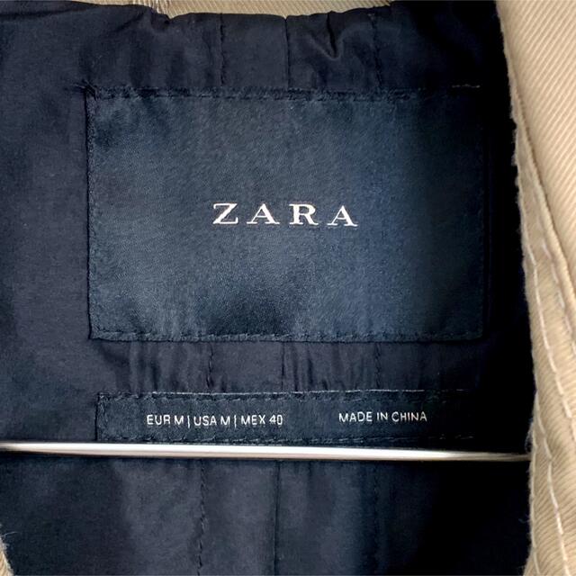ZARA(ザラ)の美品❗️ZARA ザラ トレンチコート ベージュ 40 ベルト付き 廃盤 限定 メンズのジャケット/アウター(トレンチコート)の商品写真