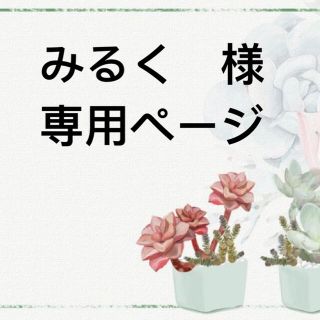 みるく　様　専用ページ(その他)