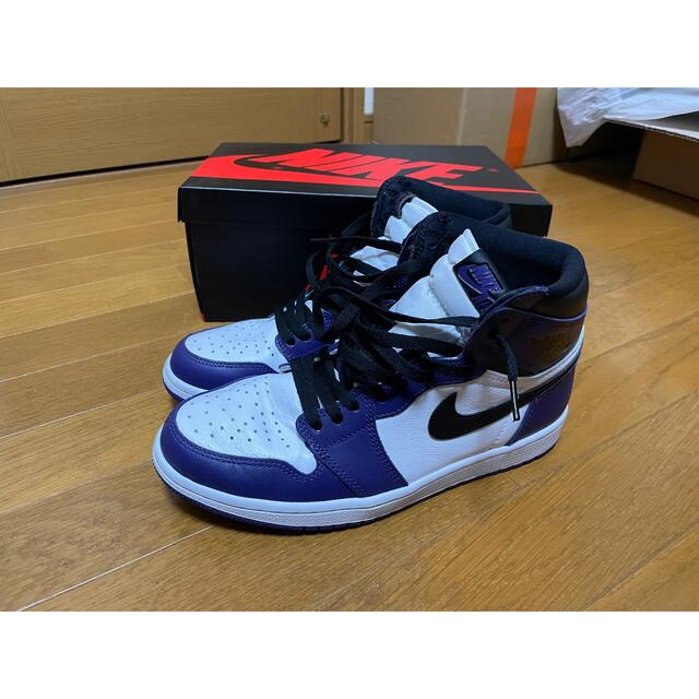 NIKE(ナイキ)のair Jordan 1 court purple 26.5cm メンズの靴/シューズ(スニーカー)の商品写真