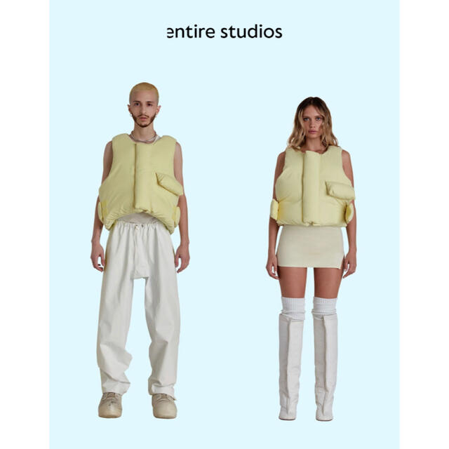 トップスentire studios pillow vest blonde サイズＸＳ