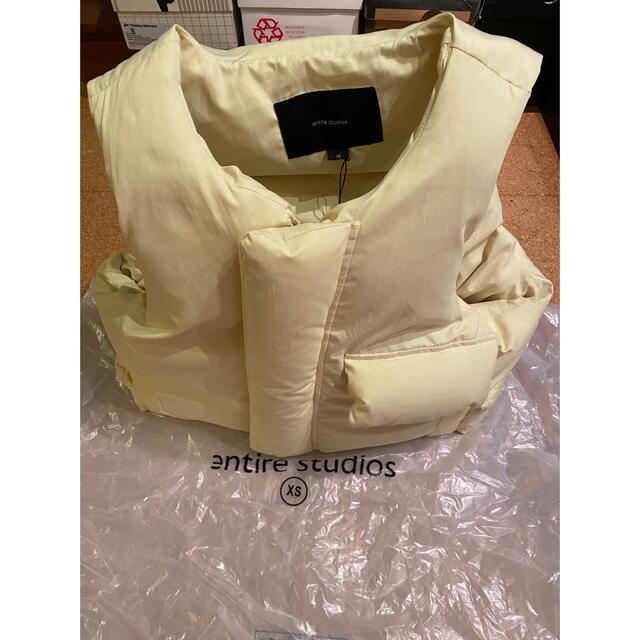 Entire studios pillow vest yellow ベスト