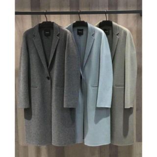 セオリー(theory)のtheory 17AW ダブルフェイス チェスターコート　グレー　S(チェスターコート)