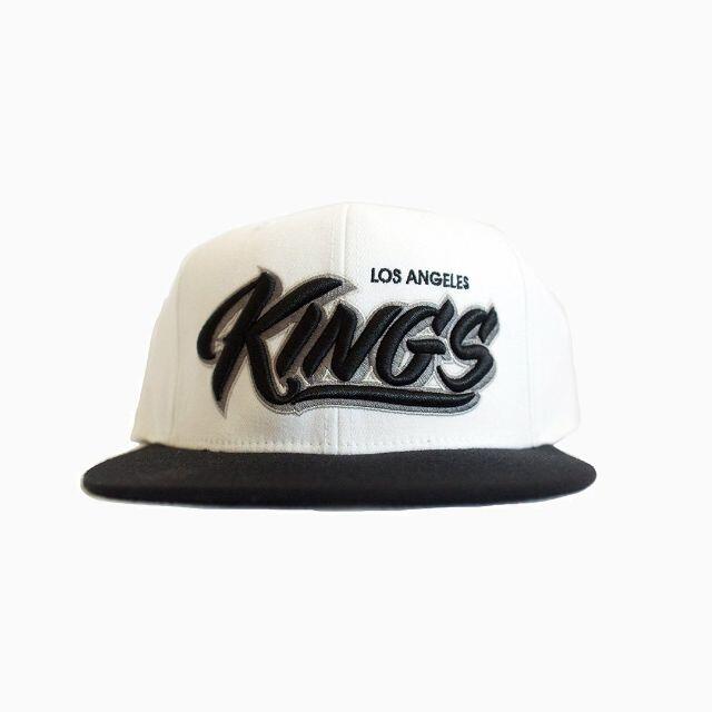 Mr Cartoon LA KINGS TWO TONE CAP 帽子 白 黒キングス