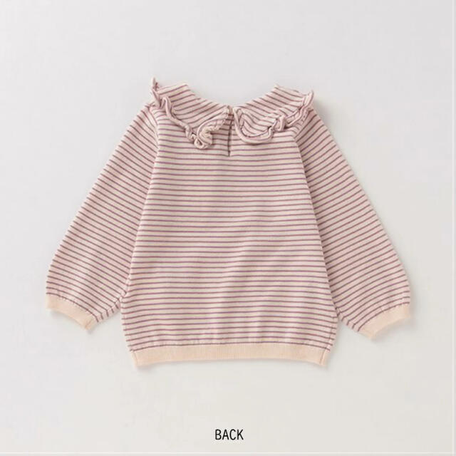 petit main(プティマイン)の【新品】Big 衿 ニット プルオーバー　120 キッズ/ベビー/マタニティのキッズ服女の子用(90cm~)(Tシャツ/カットソー)の商品写真