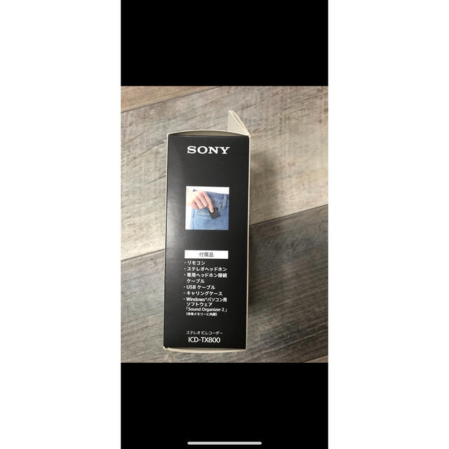 SONY(ソニー)のソニーICレコーダー SONY ICD-TX800(B) スマホ/家電/カメラのオーディオ機器(その他)の商品写真