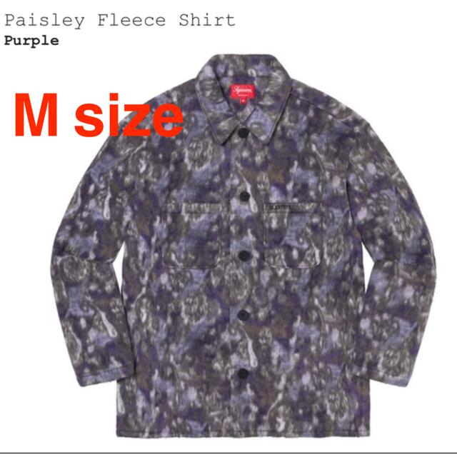 Supreme Paisley Fleece Shirt Msize