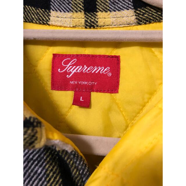 Supreme Quilted Arc Logo Flannel Shirt 3