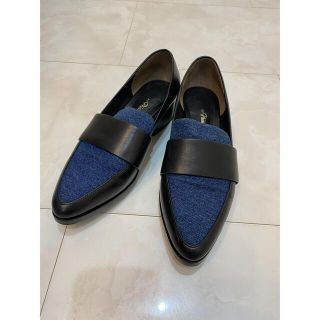 スリーワンフィリップリム(3.1 Phillip Lim)の3.1 Phillip lim  デニム　ローファー　３６(ローファー/革靴)