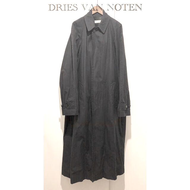 【最終値下げ❗️】DRIES VAN NOTEN ステンカラーコート　濃紺色