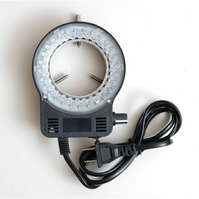 [新品][2個セット]56 LED リングライト マクロ 顕微鏡用 輝度調整可