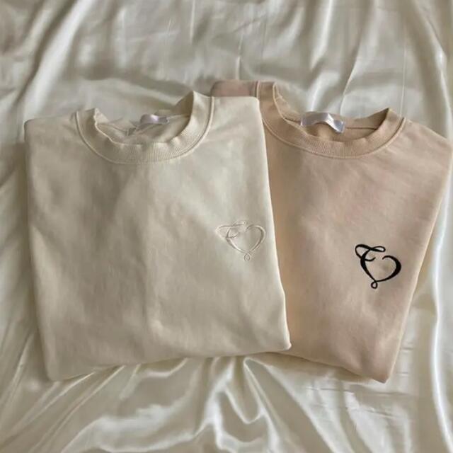 the virgins heart logo over sweat ivoryフレンチガーリー