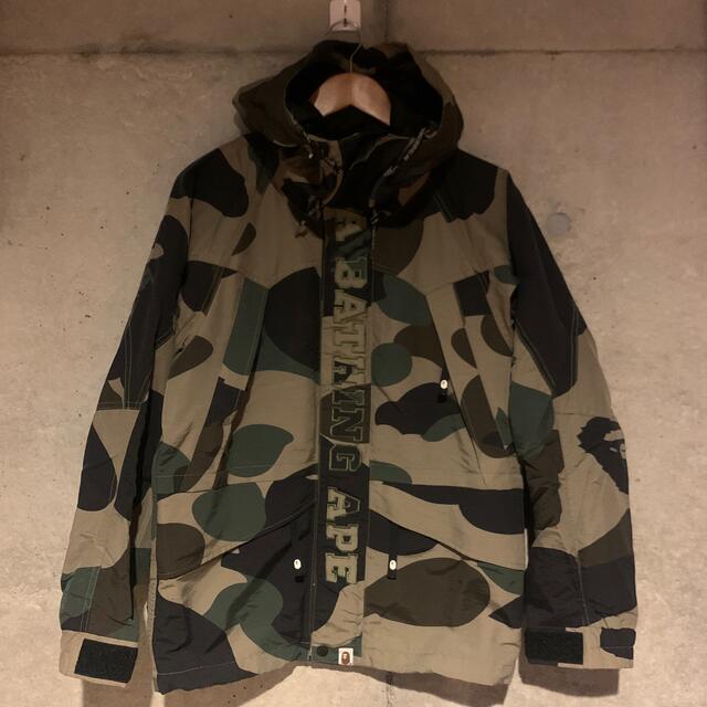 A BATHING APE ベイシングエイプ スノボジャケット サルカモ