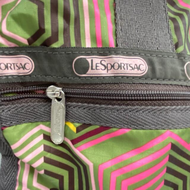 LeSportsac(レスポートサック)のLeSportsac レスポートサック 　ヘキサゴン　グリーン　ピンク　ブラウン レディースのバッグ(ショルダーバッグ)の商品写真