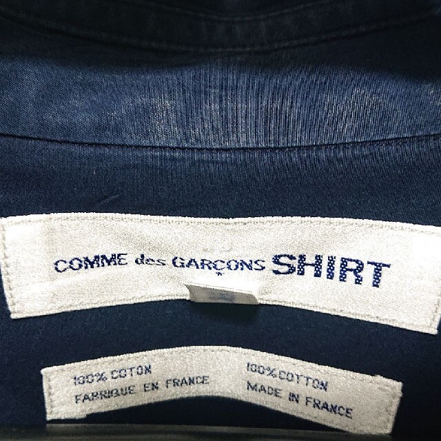 COMME des GARCONS(コムデギャルソン)の【美品】コム・デ・ギャルソン 長袖シャツ ネイビー 紺 メンズ メンズのトップス(シャツ)の商品写真
