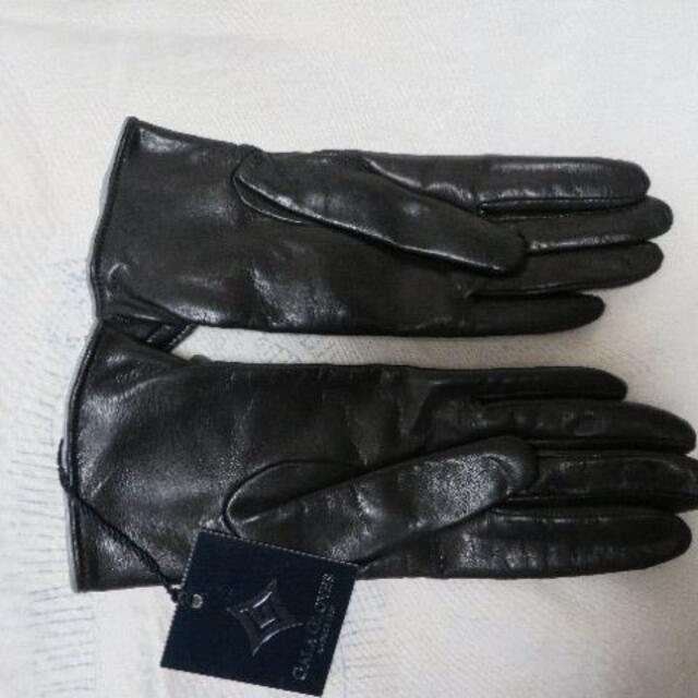 豪華で新しい 新品 イタリア製 ファー付き手袋 ガラグローブ 