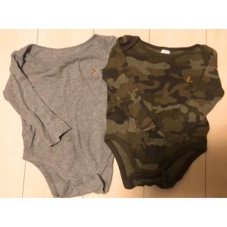 ベビーギャップ(babyGAP)のBabyGAP ワッフル　ロンパース　ボディスーツ　ブラウンベア(ロンパース)