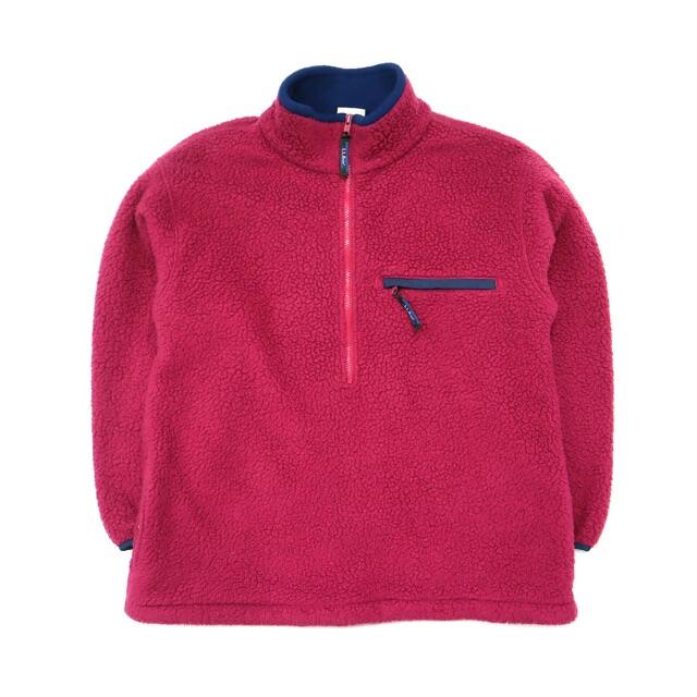 L.L.Bean - 90s ビンテージ エルエルビーン プルオーバー パイル フリース ジャケット