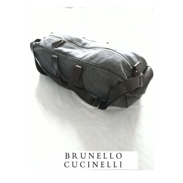 【定価54万円】Brunello Cucinelli　総カシミアボストンバッグ