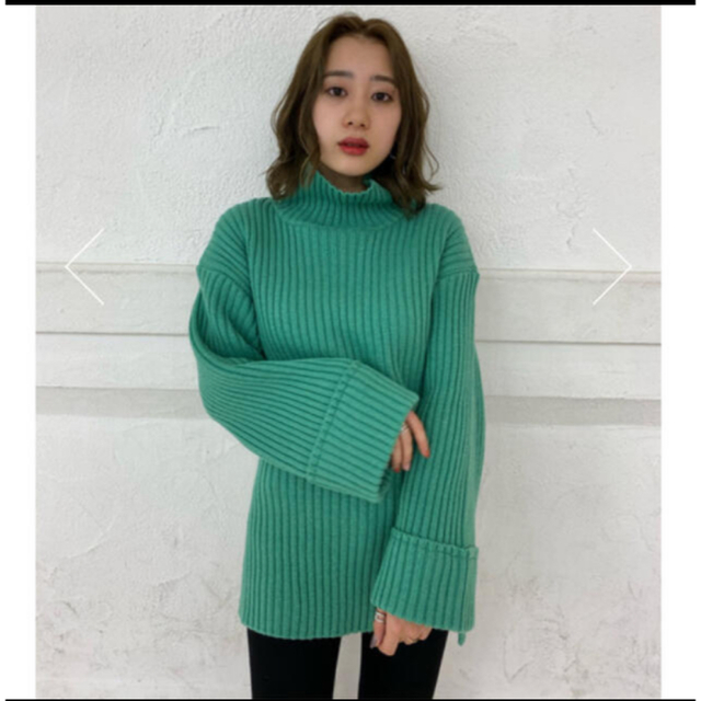 MOUSSY  ハイネック　スリット　ニットトップス 5