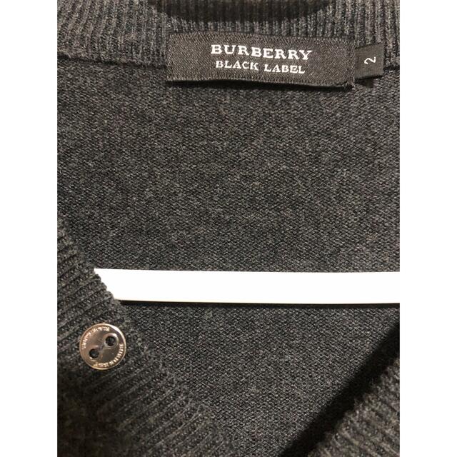 BURBERRY BLACK LABEL(バーバリーブラックレーベル)の【美品】バーバリーブラックレーベル　ニットセーター　サイズ2 メンズのトップス(ニット/セーター)の商品写真