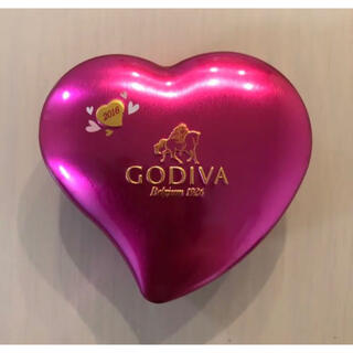 【即日発送】GODIVAのチョコレート缶（小物入れ）(小物入れ)