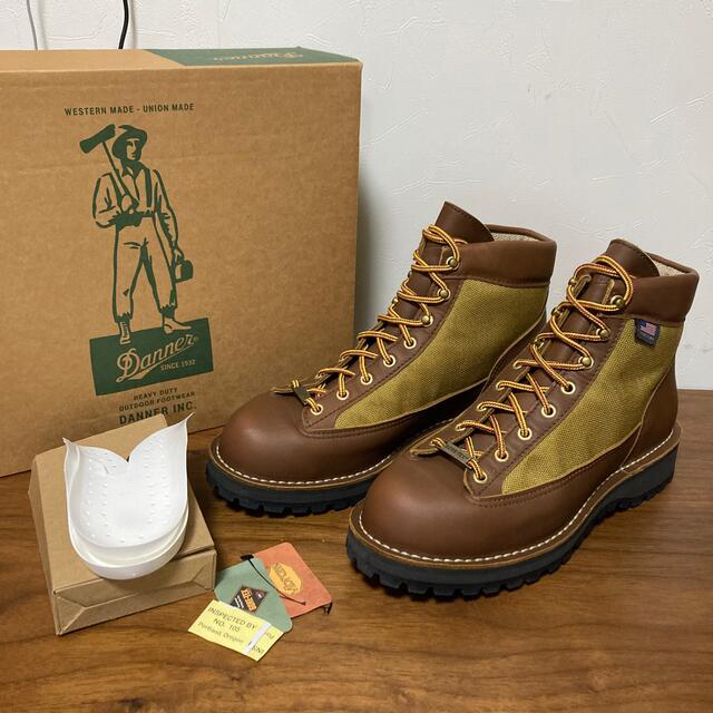 Danner - 極美品 ダナーライト 8.5EE 30440 カーキ ゴアテックス