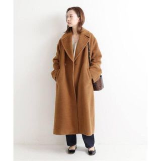 IENA - 【美品】IENA アルパカシャギーW前コート オーバー