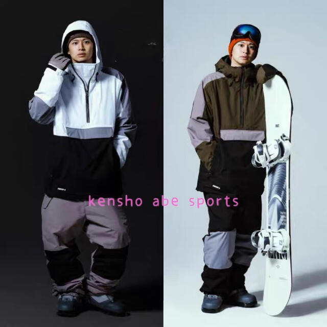 KENSHO ABE スノーボード スキー スノボウェア セットアップ上下 S 
