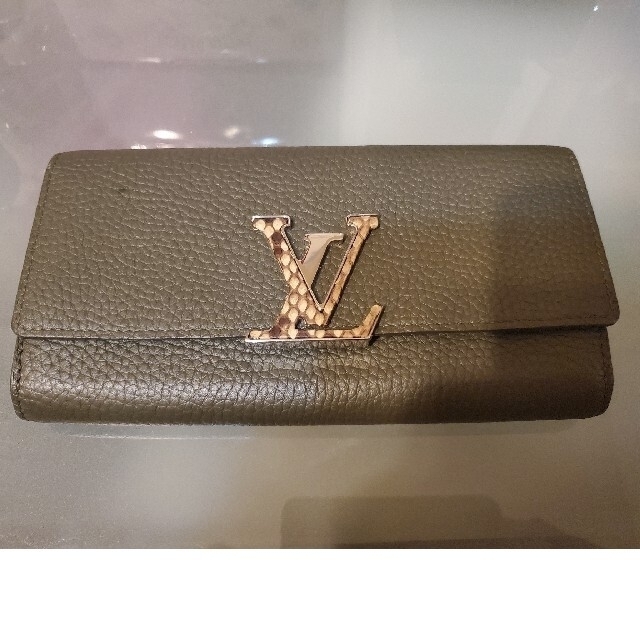 VUITTON ルイ・ヴィトン 長財布 カーキ色