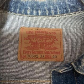 Levi's - 超希少 LEVISファースト1st J02デニムジャケット40