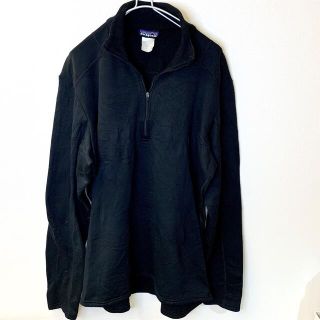 パタゴニア(patagonia)のpatagonia パタゴニア ハーフジップ長袖フリースジャケット ブラックXL(その他)