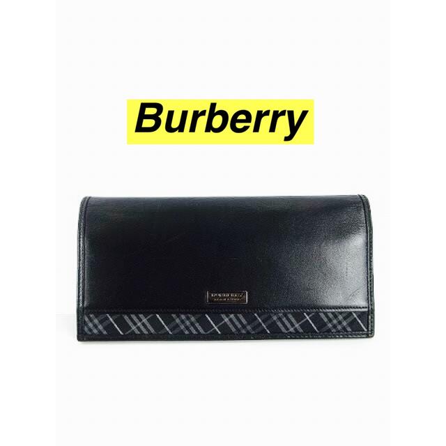 BURBERRY BLACK LABEL(バーバリーブラックレーベル)のBurberry バーバリー メンズ 長財布 ブラックレーベル 無地 人気 メンズのファッション小物(長財布)の商品写真