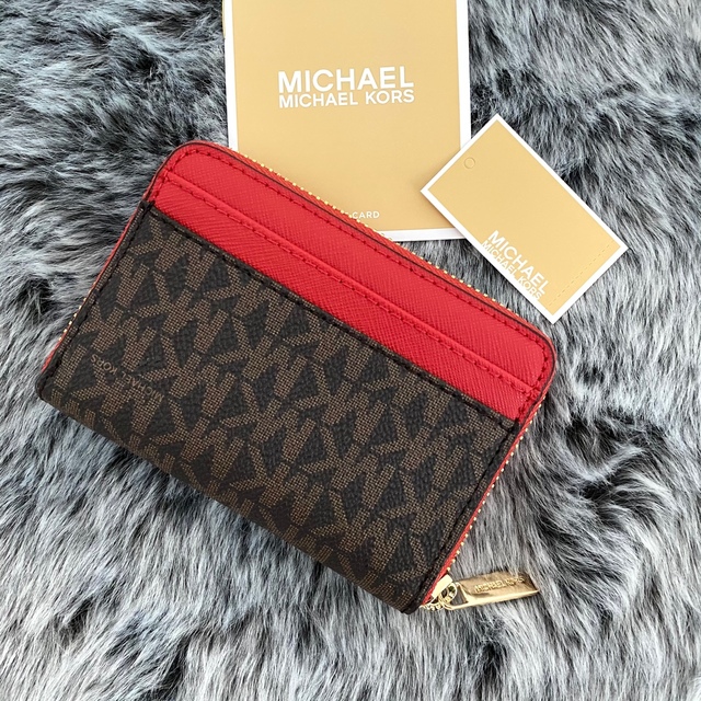 新品☆ MICHAEL KORS ホワイト シグネチャー  長財布 スマホケース 6